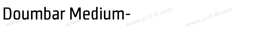 Doumbar Medium字体转换